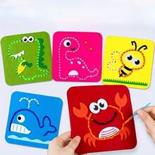 Perlengkapan Jahit dari Kain Felt Tebal, Bahan Kerajinan Tangan Kartun yang Menyenangkan, Melatih Keterampilan Motorik Halus, Hadiah Sempurna untuk Paskah, Hari Ibu, Hari Ayah, dan Musim Kembali ke Sekolah - MultiWarna - View 2