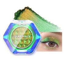 CHARMACY 變色龍眼影 1入 多色幻彩亮片眼影 高顯色閃亮眼影 亮眼高光雙色眼妝 多重反光亮面金屬感 萬聖節眼妝 聖誕 冬季 秋季 - 08 - 查看 9