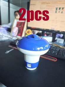 1/2 piezas Dispensador automático de productos químicos para piscina, caja de piscina, dispensador flotante de productos químicos para piscina, ligero y portátil, adecuado para fiestas en la piscina, natación, deportes acuáticos, suministros de limpieza de piscina, esencial de verano, esencial de viaje. Dispensador flotante, limpiador de piscina - multicolor - Ver 13