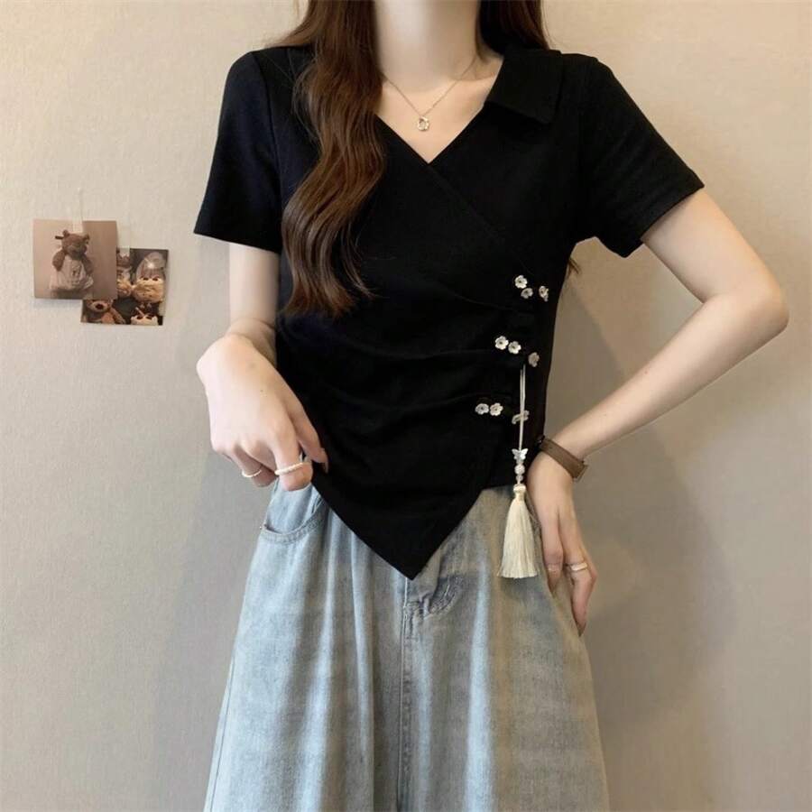Women Tops - Black - View 1