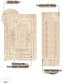 Livingroom Carpet Made In Turkey Soft Touch Machine Washable - Multicolor - View 2