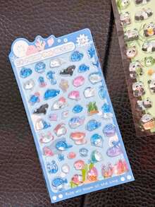 Embossed Animal Stickers, Suitable For Planner, Notebook, Phone Case, Scrapbook Decoration, Children And Teacher Inspirational Stickers - Multicolor - View 7