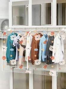 Household Balcony Clothes Drying Cover, Bird Dropping And Rainproof, Waterproof Outdoor Drying Rack Cover For Clothes And Blankets, Dustproof And Moisture-Proof Clothing Storage Cover,Dorm Room - Multicolor - View 8