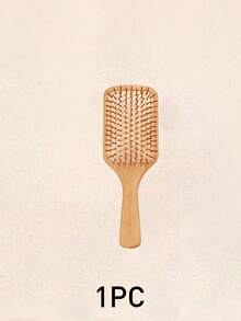 1/2Pcs Personalised Custom Comb, Air Cushion Bamboo Comb, Customizable Initial Flower And Name, Paddle Hairbrush Laser Engraved Bamboo Detangling Hairbrush, Suit For Women Men, Portable Detangling, Scalp Care, Personalized Gift, Custom Birth Flower - Multicolor - View 11