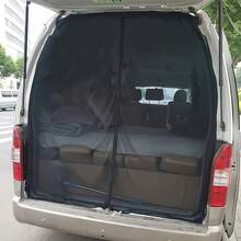 Multifunctional Universal Car Sunshade - Mosquito & Fly Proof, All-Season Use, Ideal Gift For RVs, SUVs And More - Black - View 1
