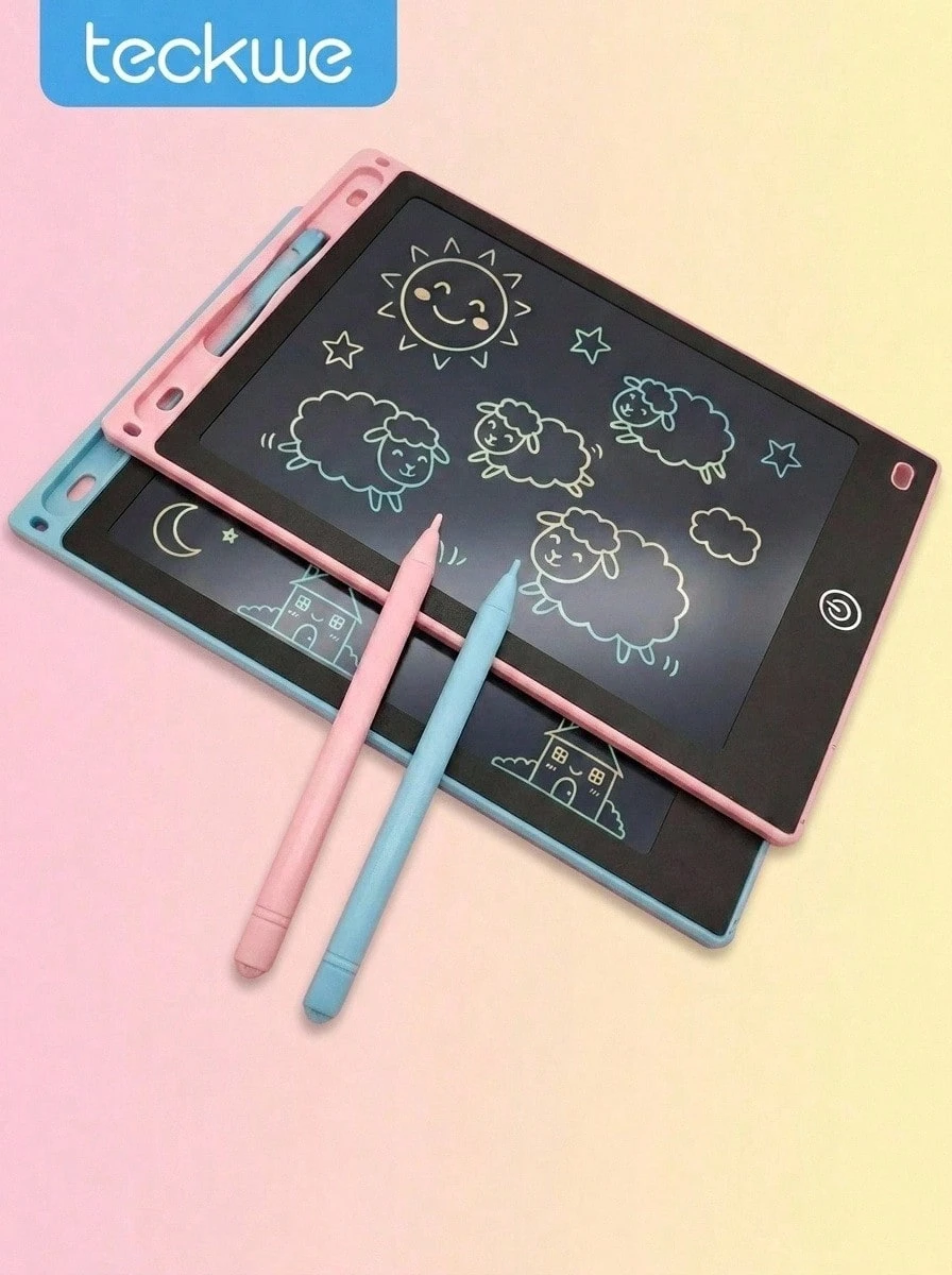 1pc/2pcs/5pcs LCD Color Drawing Tablet, LCD Writing Tablet, Back To School Writing & Drawing Pad, Equipped With Stylus Pen, Multifunctional Electronic Writing Board, Educational Learning Tool - Multicolor - View 1