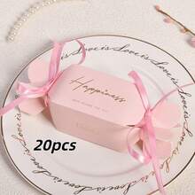 10/20pcs Small Candy Boxes With Ribbon, Wedding Favor Boxes Suitable For Party Snacks, Birthday Gift Bags, Small Desserts And Chocolate Packaging Boxes - View 13