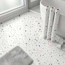 1 Roll Fresh Terrazzo Pattern Self-Adhesive Wallpaper, Vinyl Material Removable Wallpaper, Modern Minimalist Style, Ins Style Decoration, Kitchen Backsplash, Stove, Disinfection Cabinet, Cabinet, Art Wall, Home Decor, Wall Decor, Kitchen Decor - 1PC - View 4