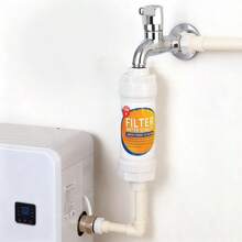 Kitchen And Bathroom Water Purification Equipment Faucet Water Purifier Filter Water Quality Removal Mud Filter Washing Machine Shower Water Heater Pre-Filter Improve Water Quality Remove Impurities Purify Water Quality - White - View 2