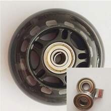 2PCS Rear Replacement Wheels For Micro Maxi Scooter With Rubber Sealed Bearings - Black - View 1