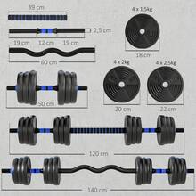 Sportnow Ensemble de musculation - Multicolore - Voir 3