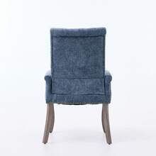 69 Cm Dining Chairs In Chenille For Kitchen And Dining Room - 藍色 - 查看 7