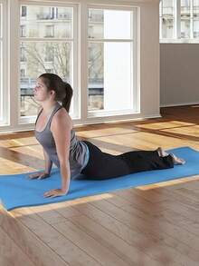 1pc Extra Thick Non-Slip Yoga Mat - Shock-Absorbing Workout Mat With Carrying Strap, Suitable For Yoga, Fitness And Dance - For Yoga Enthusiasts And Fitness Enthusiasts - Suitable For Outdoor, Home And Studio Workouts - Multicolor - View 3
