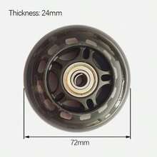 2PCS Rear Replacement Wheels For Micro Maxi Scooter With Rubber Sealed Bearings - Black - View 5