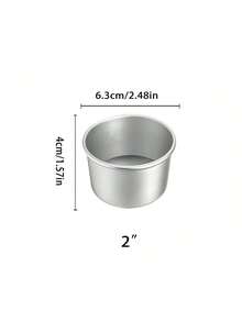 Cake Pan Set, Round Cake Mold Anodised Aluminium 1 Pc Bakeware With Removable Base For Cake Baking Party Birthday Christmas - Multicolor - View 9