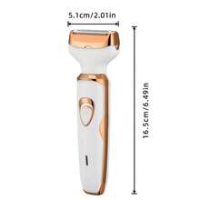 4合1女性電動刮鬍機與拔毛器，無痛比基尼、臉部、腿部、腋下、耳毛與鼻毛修剪器，便攜式居家與旅行美容設備，送給女友/好友的禮物 - 彩色 - 查看 4