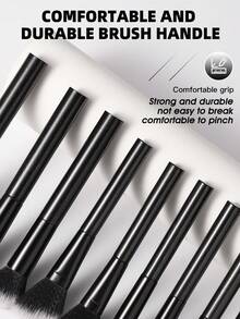 1/40PCS Makeup Tools Set Including:32PCS Makeup Brush Set+1pc Hairband+2PCS Hand Bowl Strap+1pc Makeup Brush Cleaning Tools+2PCS Triangle Powder Puffs+2PCS Triangle Powder Puffs - Multicolor - View 4