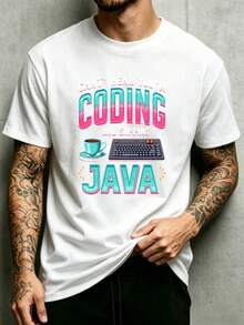 Camiseta de cuello redondo para hombre, estilo retro gaming, corte holgado,% moderna y versátil, con tela suave y cómoda, adecuada para uso diario y como regalo. Presenta un diseño con - Negro - Ver 7