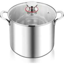 TAIMASI 12-Quart Stock Pot, 18/10 Stainless Steel Stockpot With Lid For Cooking Simmering Soup Stew, Heavy Duty Cookware Works W/Induction, Non-To-Xic & Corrosion Resistant, Dishwasher Safely Christmas Thanksgiving Home Kitchen Cooking Cookware Supplies - View 8