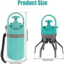 Pet Pooper Scooper With 4 Free Rolls Of Waste Bags, No-Touch Waste Picker With One-Handed Claw Design, Portable Dog Poop Scoop For Cats, Dogs & Small Pets Outdoor Use - Default - View 7