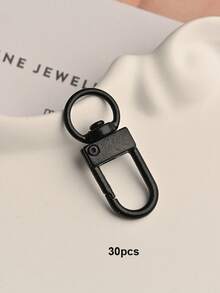 30Pcs 10*5mm Colorful Baked Enamel Eye Pins Threaded Screw Hooks DIY Jewelry Keyring Pendant Connector Craft Hardware Supplies - Colorful 3-point Small Door Knocker - View 11