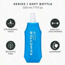 中性跑步補水背心，含 2L 水囊與 500ML 水瓶，補水背包，水背包，跑步補水背心背包，透氣跑步背包，水瓶收納越野跑背包，適用於馬拉松、徒步、騎行 - 背包+2L水袋+500ML水杯 - 查看 3