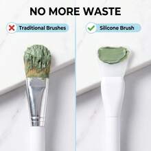 Cọ bôi mặt nạ silicon hình xẻng đầu phẳng mới, dễ sử dụng, dễ vệ sinh, nhỏ gọn, đơn giản và tiện dụng - Nhiều màu - Xem 9