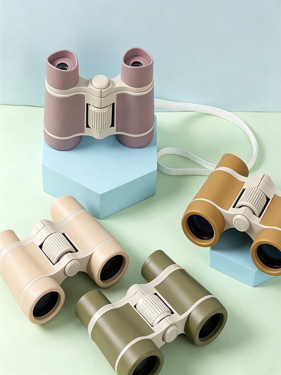 Violet Dual-Lens Binoculars, Adjustable Focus With Lanyard, Outdoor Sports & Exploration, Back To School Gift Choice - Multicolor - View 1