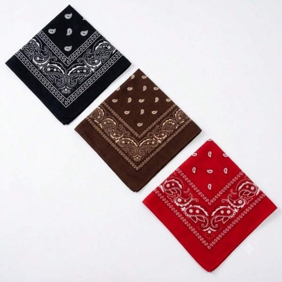 Premium Printed Bandana Scarf - Classic Style And Total Versatility - Kit_Bandana_P.M.V_3 - View 1