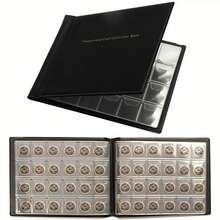 1pc 240-Pocket Coin Collection Album, Coin Storage Book, Coin Collector's Album, Vertical Coin Holder, Copper Coin, Stamp, Commemorative Coin Collection Album - Multicolor - View 10