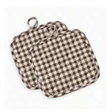 Kitchen Daily Baking Heat-Resistant Gloves And Pot Holders, Green Plaid/Coffee Plaid Double-Sided Quilted Washable Heat-Resistant Gloves, Daily Cooking Heat-Resistant Gloves And Pot Holders Set, Christmas Gift Decorative Cooking Set, 2pcs/4pcs - View 4