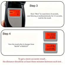 Portable Digital Alcohol Tester, Accurately Tests Blood Alcohol Content - Battery Powered, Compact Design, Ensures Car Safety, Includes Keychain (Battery Not Included) - Multicolor - View 9