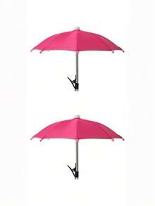 1/2pcs Mini Portable Sunshade Umbrella With Universal Clip Holder, Outdoor Sun Protection For Phones, Kindle, Navigation Devices, Anti-Glare Phone Screen Cover, Rain & Sun Proof, Essential For Travel - Multicolor - View 51