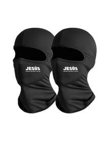1/2/3pcs Unisex Solid Color Balaclava Face Mask, Suitable For Outdoor Activities Like Travel, Cycling, Hiking, Fishing In All Seasons,Beach,Holiday - Style C - View 18