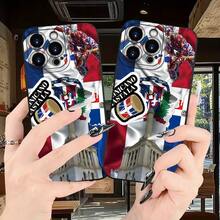 Fresh And Minimalist Summer Collage Design Featuring The Dominican Republic Flag. Shockproof Phone Case With A Matte Finish For Models (16E, 16, 16PRO, 15, 14, 13, 12, 11, Plus, Pro, Max, 7, 8, SE, XS, XS MAX, 7P, 8P). Perfect As A Birthday, Easter, Or April Fool's Day Gift For Friends, Family, Girlfriend, Or Boyfriend. - 樣式 1 - 查看 2