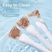 Cọ bôi mặt nạ silicon hình xẻng đầu phẳng mới, dễ sử dụng, dễ vệ sinh, nhỏ gọn, đơn giản và tiện dụng - Nhiều màu - Xem 10
