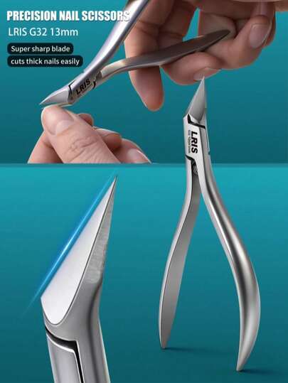 High Hardness Stainless Steel Eagle Beak Nail Clipper, Specialized For Thick Hard Toenails And Ingrown Nails, Grey Nail Pedicure Tool, Professional Pedicure Tool, Household Pointed Bent Head Nail Scissors, Multifunctional Nail Care Tool For Elderly, Non-Slip Handle, Labor-Saving Spring, Sharp, Durable, Precision Craftsmanship