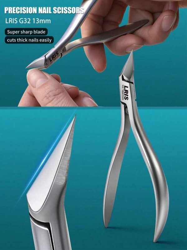 High Hardness Stainless Steel Eagle Beak Nail Clipper, Specialized For Thick Hard Toenails And Ingrown Nails, Grey Nail Pedicure Tool, Professional Pedicure Tool, Household Pointed Bent Head Nail Scissors, Multifunctional Nail Care Tool For Elderly, Non-Slip Handle, Labor-Saving Spring, Sharp, Durable, Precision Craftsmanship