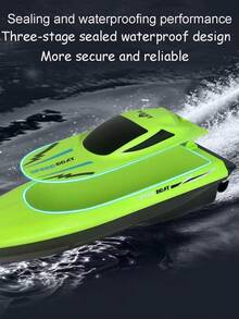 2.4G Electric Remote Control Boat Toy Wireless Remote Controller High-Speed Boat Model Electric Remote Control Boat Can Be Put Into Water High-Speed Simulation Electric Boat Water Small Boat Model Simulation Dual-Propeller Remote Control Boat (Speedboat Needs To Be Started In Water And Controlled With Remote Controller) - Multicolor - View 10
