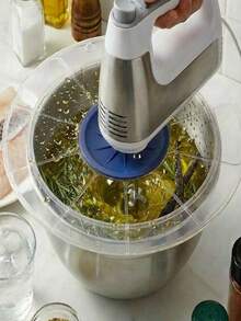 1件裝攪拌器防濺蓋，廚房防濺碗，適用於雞蛋、麵糊與醬料，攪拌碗蓋，烹飪防濺蓋，攪拌機防濺蓋，適用於手動與電動攪拌機，廚房與烘焙用 - 彩色 - 查看 6