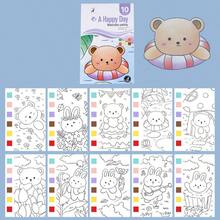 Children's Watercolor Painting Book With Paints, Drawing And Coloring Book, Painting Paper, Memo Pads, Watercolor Coloring Book Back To School - Multicolor - View 2