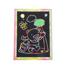 Children's Graffiti Drawing, Scratch Painting, Handmade DIY Fun Scratch Painting, Color Production For Elementary School Students Scratch Painting - Multicolor - View 5