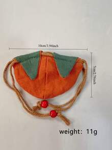 1/4 Piezas Colgante de Saquito de Caqui, Adorno Colgante para Espejo Retrovisor del Coche, Juego de Monedero Mini con Cordón Vacío - Naranja Quemada - Ver 6