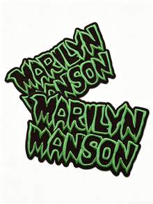 1件/2件/3件/4件 Marilyn Manson 名字標誌刺繡燙貼布章 重金屬搖滾樂團 - 彩色 - 查看 10