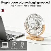 sweetfull Portable Mini Fan, Desk Fan With Hook, Dual-Use Multifunctional Quiet Personal Fan, 360 Degree Adjustable Rotation, USB Powered Cooling Fan For Office, Bedroom, Kitchen, Camping And Travel Essentials - Multicolor - View 3
