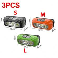 1pc Mini USB Rechargeable Motion Sensor LED Headlamp For Camping & Fishing, Camping Accessories - Multicolor - View 14