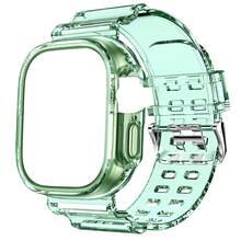 BEIMUSON 適用於 糖果色透明錶帶 + 錶殼 49mm 46mm 45mm 44mm 42mm 41mm 40mm 38mm，透明水晶運動錶帶附保護緩衝錶殼，相容於 Series 11/10/9/8/7/6/5/4/3/2/1 SE Ultra - 彩色 - 查看 29