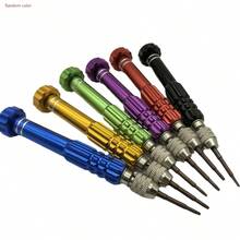 4/2/1sets Precision Screwdriver Set (Includes 5 Screwdriver Bits + 1 Handle, Random Color), Contains 5 Different Sizes Of Screwdriver Bits. Made Of Metal Structure, Compact Design, Suitable For Repairing Glasses, Phones, Watches And Other Devices 5-In-1 Aluminum Alloy Multi-Function Screwdriver S2 Bit Dedicated Phone Repair Disassembly Tool Set - A - View 1