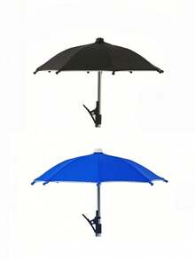 1/2pcs Mini Portable Sunshade Umbrella With Universal Clip Holder, Outdoor Sun Protection For Phones, Kindle, Navigation Devices, Anti-Glare Phone Screen Cover, Rain & Sun Proof, Essential For Travel - Multicolor - View 40