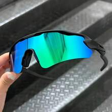 Unisex Sunglasses, Suitable For Use During Sports, With Polarized Lenses. - Black/Green - View 2